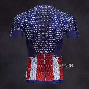 Captain America Scale Compression Shirt Rashguard