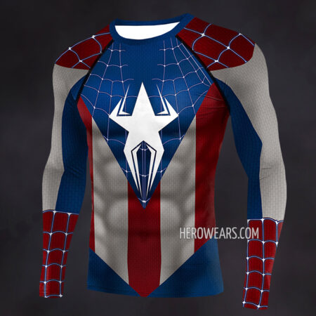 Captain Spider Compression Shirt Rash Guard