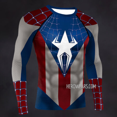 Captain Spider Compression Shirt Rash Guard