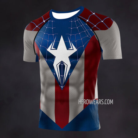 Captain Spider Compression Shirt Rash Guard