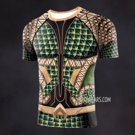 Aquaman Compression Shirt Rash Guard