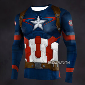 Captain America Age of Ultron Compression Shirt Rash Guard