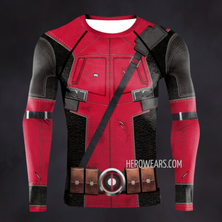 Deadpool Compression Shirt Rash Guard