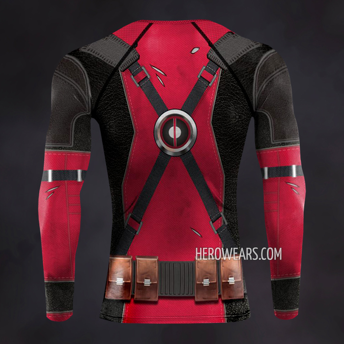 Deadpool Compression Shirt Rash Guard