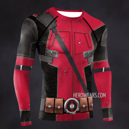 Deadpool Compression Shirt Rash Guard