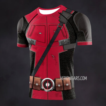 Deadpool Compression Shirt Rash Guard