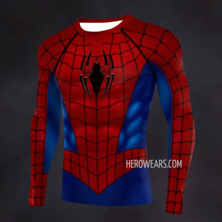 Spectacular Spiderman Compression Shirt Rash Guard