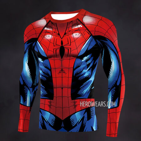 Ultimate Spiderman Compression Shirt Rash Guard