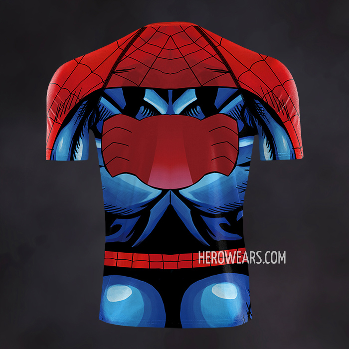 Ultimate Spiderman Compression Shirt Rash Guard