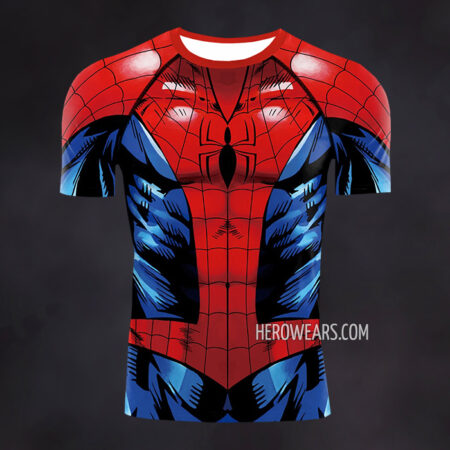 Ultimate Spiderman Compression Shirt Rash Guard
