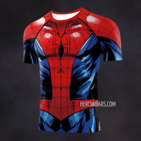 Ultimate Spiderman Compression Shirt Rash Guard