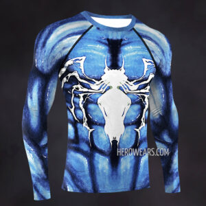 Venom Blue Compression Shirt Rash Guard