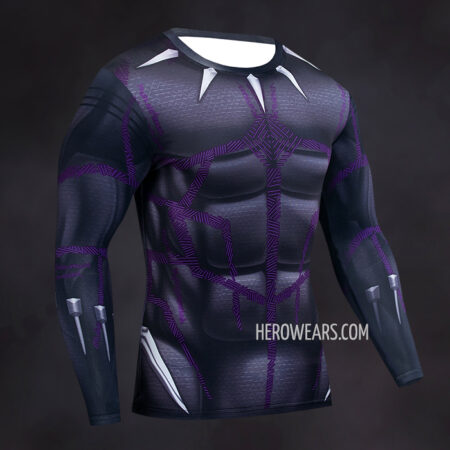 Black Panther Kinetic Compression Shirt Rash Guard
