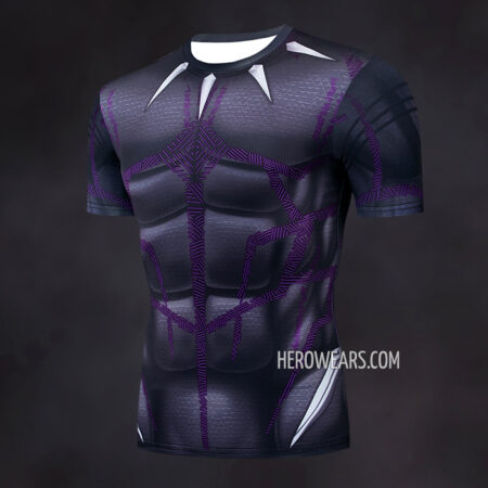 Black Panther Kinetic Compression Shirt Rash Guard