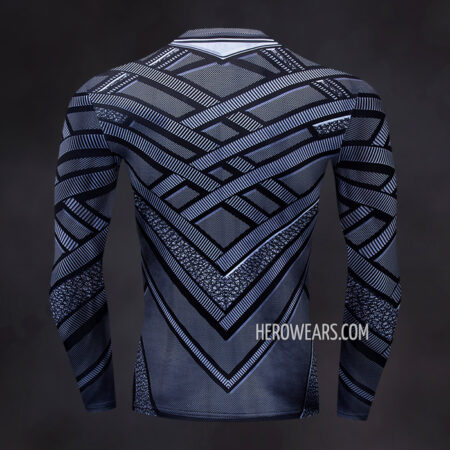 Black Panther Compression Shirt Rash Guard