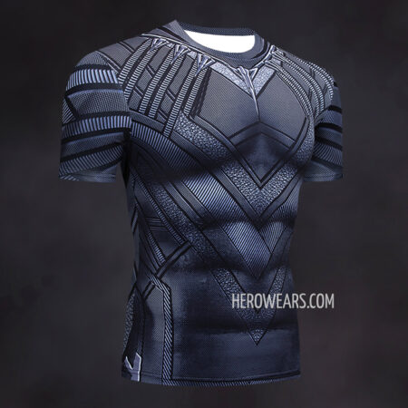 Black Panther Compression Shirt Rash Guard