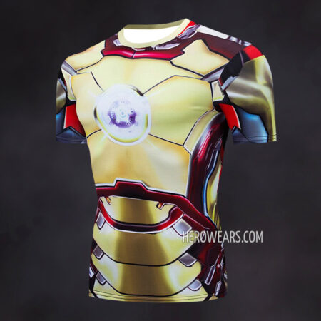 Iron Man Mk42 Compression Shirt Rash Guard