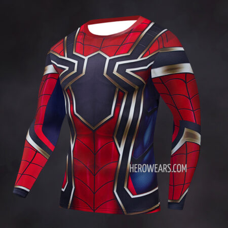 Iron Spider Compression Shirt Rash Guard Short Sleeve