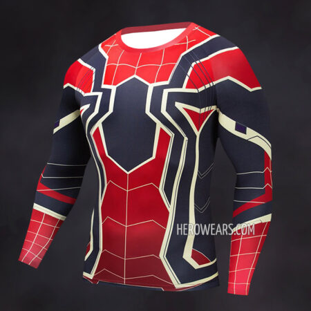 Iron Spider Compression Shirt Rash Guard Short Sleeve