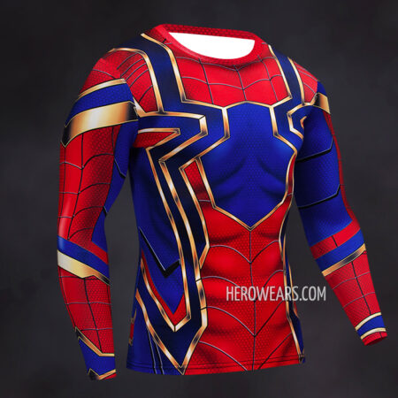 Iron Spider Compression Shirt Rash Guard Short Sleeve