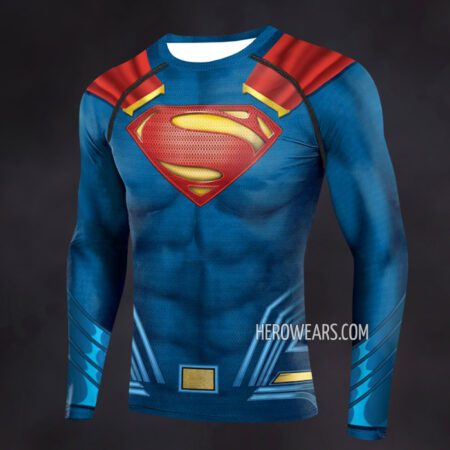 Superman Compression Shirt Rash Guard