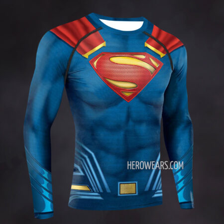 Superman Compression Shirt Rash Guard