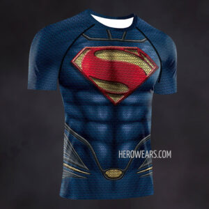 Superman Man of Steel Compression Shirt Rash Guard