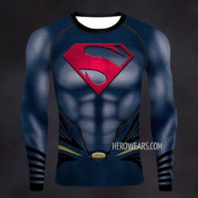 Dark Superman Compression Shirt Rash Guard