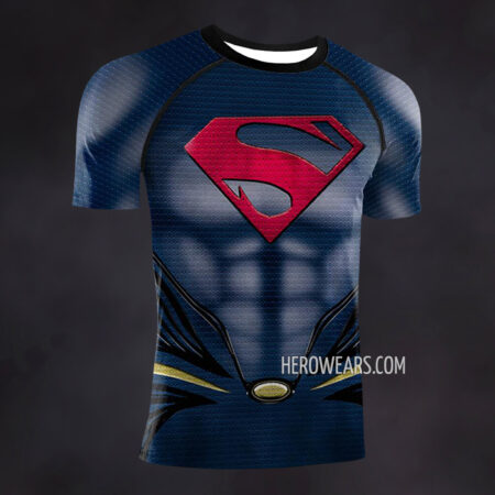 Dark Superman Compression Shirt Rash Guard