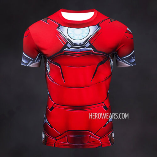 Iron Man Mk6 Compression Shirt Rash Guard