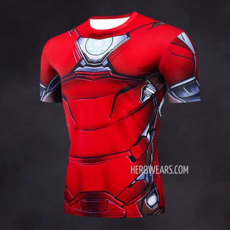 Iron Man Mk6 Compression Shirt Rash Guard