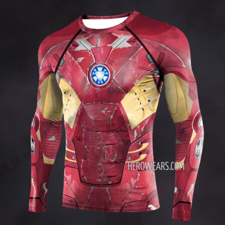 Iron Man Mk7 Compression Shirt Rash Guard