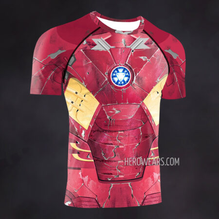 Iron Man Mk7 Compression Shirt Rash Guard