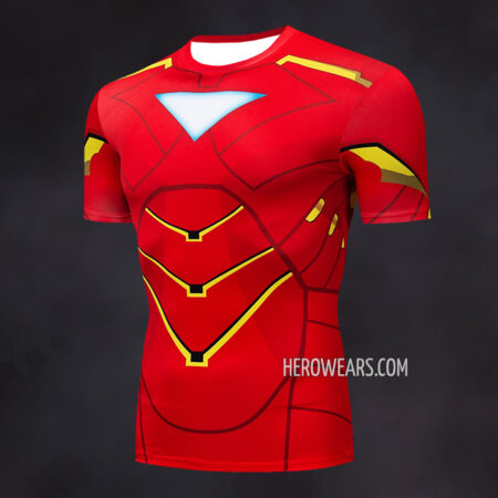 Iron Man Compression Shirt Rash Guard