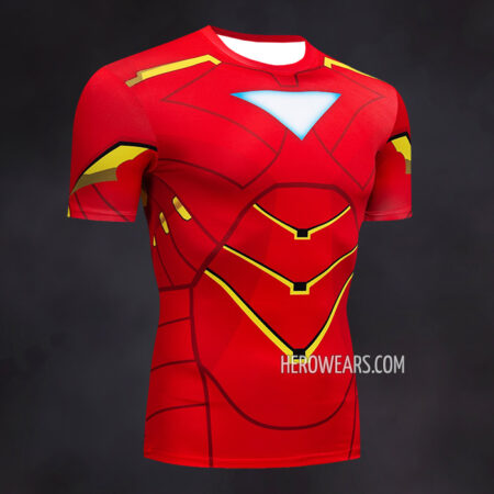 Iron Man Compression Shirt Rash Guard