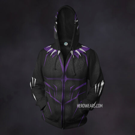 Black Panther Kinetic Zip Up Hoodie