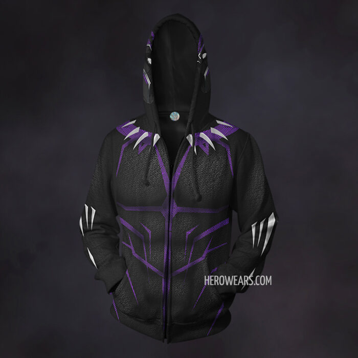 Black Panther Kinetic Zip Up Hoodie
