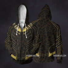 Black Panther Golden Jaguar Zip Up Hoodie
