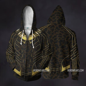 Black Panther Golden Jaguar Zip Up Hoodie
