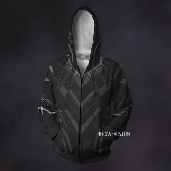 Black Panther Zip Up Hoodie