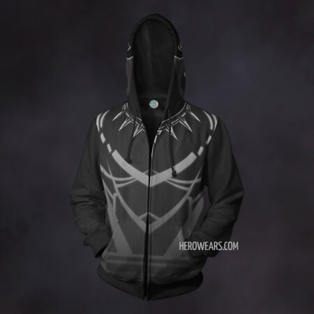 Black Panther Zip Up Hoodie