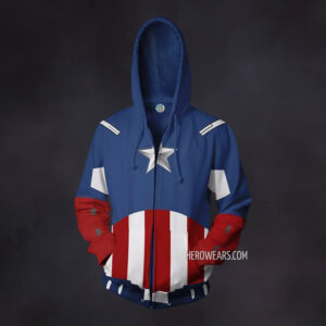 Captain America Zip Up Hoodie