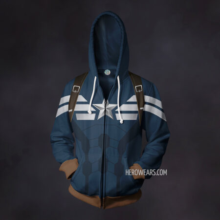 Captain America Zip Up Hoodie