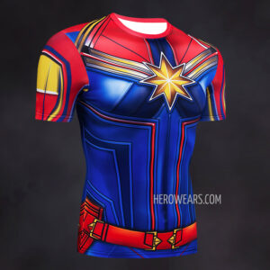Captain Marvel Compression Shirt Rashguard