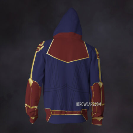 Captain Marvel Zip Up Hoodie