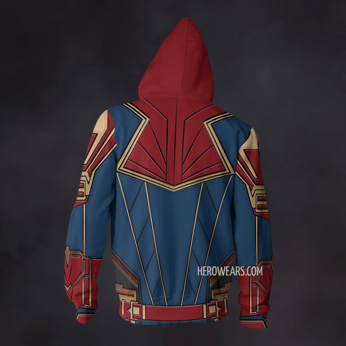 Captain Marvel Zip Up Hoodie
