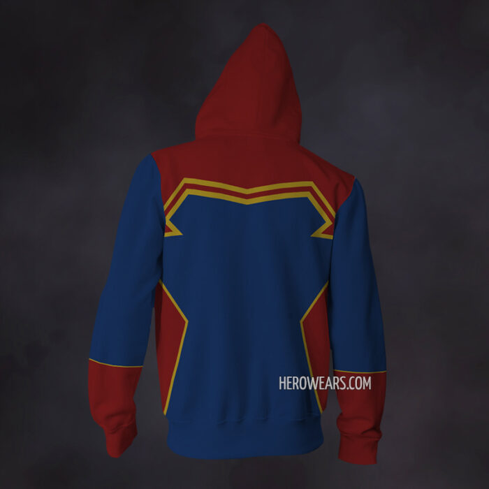 Captain Marvel Zip Up Hoodie