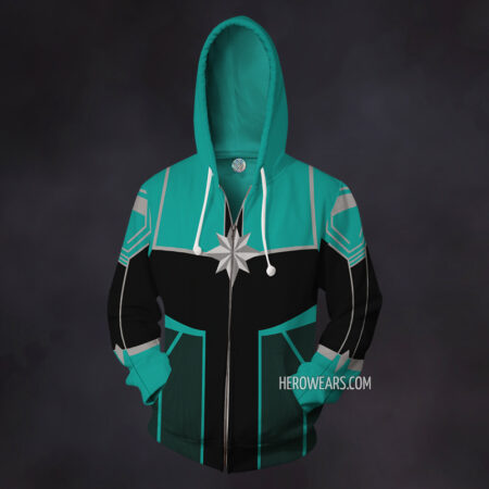 Captain Marvel Zip Up Hoodie