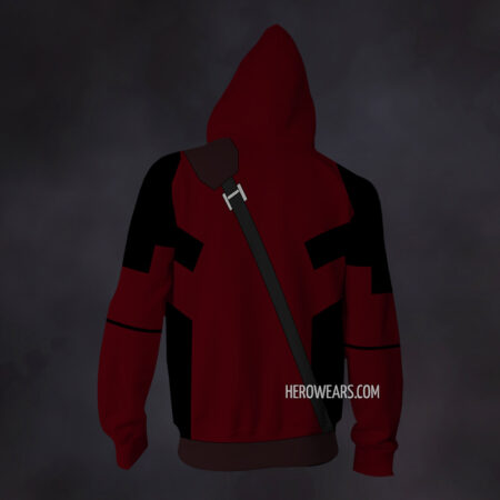 Deadpool Zip Up Hoodie
