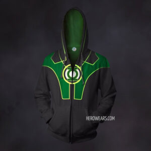 Green Lantern Zip Up Hoodie